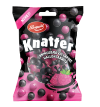 Mynd KNATTER HINDBERJA LAKKRÍS 15x80gr