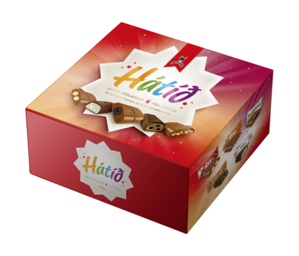 Mynd FREYJU HÁTÍÐ KASSI 500 GR.